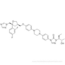 D-threo-Pentitol,2,5-anhydro-1,3,4-trideoxy-2-C-(2,4-difluorophenyl)-4-[[4-[4-[4-[1-[(1S,2S)-1-ethyl-2-hydroxypropyl]-1,5-dihydro-5-oxo-4H-1,2,4-triazol-4-yl]phenyl]-1-piperazinyl]phenoxy]methyl]-1-(1H-1,2,4-triazol-1-yl)- CAS 171228-49-2 